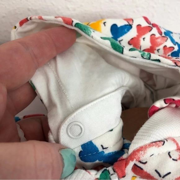 NWT Boboli hoodie jacket multicolor butterflies zip front size 12 months - Picture 3 of 11